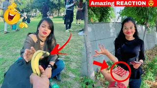 Girl's reaction | making girls smile | pappu Prankster