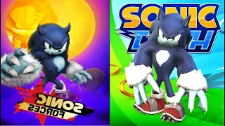 Sonic Forces Speed vs Sonic Dash - Werehog New Character Unlocked All Characters Unlocked Gameplay