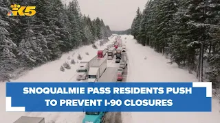 Residents near Snoqualmie Pass pushing to prevent I-90 from repeated closures