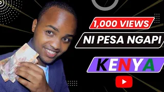 How much YOUTUBE PAYS ME for 1,000 views in KENYA / How much YouTube pays