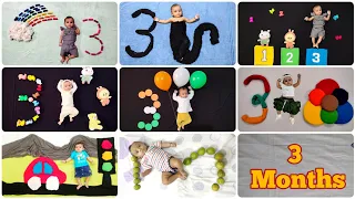 3 Months Baby Photoshoot Ideas at Home