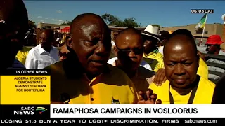 Ramaphosa campaigns in Vosloorus