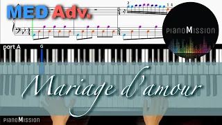 [Real Piano Tutorial] MARIAGE D'AMOUR with sheets