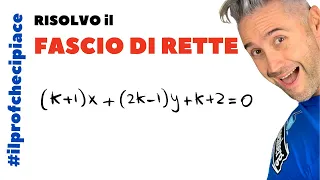 Esercizio sul fascio di rette svolto e commentato | fascio di rette proprio e improprio