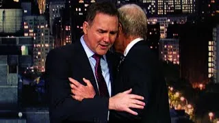 Comedian breaks down on David Letterman show