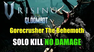 V Rising - Secrets of Gloomrot: Gorecrusher The Behemoth - Solo Kill - No Damage