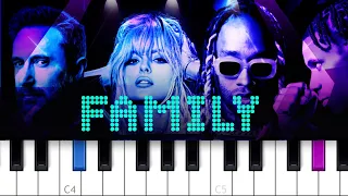 David Guetta - Family ft Bebe Rexha, Ty Dolla $ign & A Boogie Wit da Hoodie ( (Piano Tutorial)