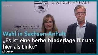 Wahl Sachsen-Anhalt: Statement Eva von Angern (Die Linke) am 06.06.21