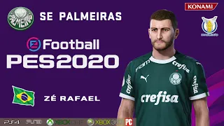 ZÉ RAFAEL (SE Palmeiras) How to create in PES 2020