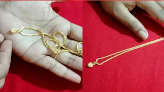 Latest Gold Chain Design for Ladies 😘😘😘❤️❤️❤️❤️15gm Gold Chain and locket ||##Deepti vlogs###||