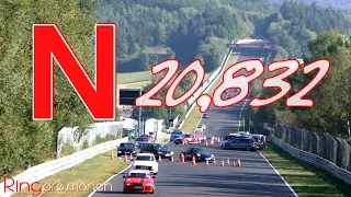 N 20,832 Nürburgring NORDSCHLEIFE HIGHlights 2016 Touristenfahrten FUN ACTION SPEED Crash Green Hell