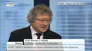 "Pegida"-Demos: Prof. Werner J. Patzelt im Studiogespräch am 16.12.2014