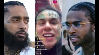 Tekashi 6ix9ine talks hella greasy about Pop Smoke & Nipsey Hussle.