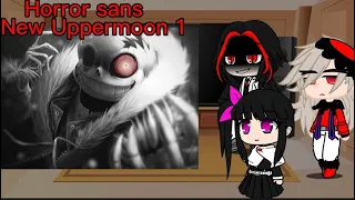 Demon slayer reacts to Horror sans.       Warning Frans + My au