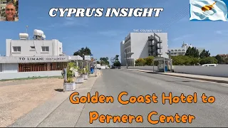 Golden Coast Hotel Pernera Cyprus - Walking to Pernera Centre.