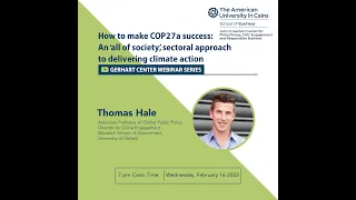 Session #87: "How to make COP27 a success: An ‘all of society,’