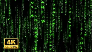 Matrix Raining Green Code - 44min video