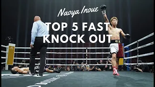 Top 5 Match Fastest Boxing Knockouts of Naoya Inoue 2019