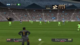 Winning eleven 2002 | International Cup (Play ARGENTINA) Difficult- Hard