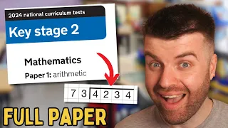 2024 Year 6 SATs Maths Paper 1 ARITHMETIC Walkthrough (FULL Test!)