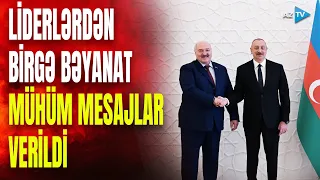 Prezident İlham Əliyev və Lukaşenkodan mühüm mesajlar – SON DƏQİQƏ məlumatlarını çatdırırıq