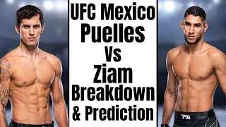 UFC Mexico: Claudio Puelles Vs Fares Ziam Breakdown and Prediction