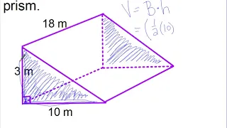 Triangular prism volume