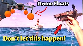 DRONE FLOAT TEST…  Flight, Takeoff & Landing!