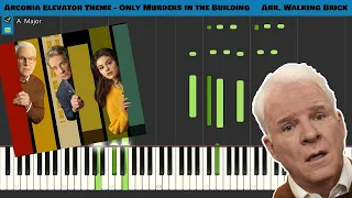 Only Murders in the Building Arconia Elevator Theme Piano Tutorial | With SHEET MUSIC!!!