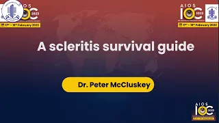 Dr  Peter McCluskey A scleritis survival guide