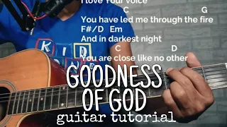 GOODNESS OF GOD-Bethel Music (GUITAR TUTORIAL WITH CHORDS AND LYRICS )