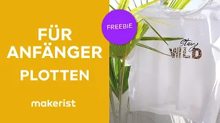 Plotten für Anfänger - Textilfolie mit Freebie // makerist easy DIY