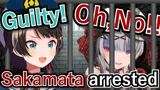 Sakamata Arrested by Oozora Police.[Hololive/EN Subbed]