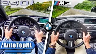 BMW M3 F80 vs 340i F30 0-250km/h AUTOBAHN POV & SOUND by AutoTopNL