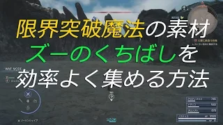 【FF15】限界突破魔法の素材であるズーのくちばしを効率よく集める方法