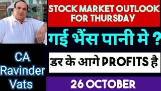 Stock Market Outlook for Tomorrow: 26 October 2023 : by CA Ravinder Vats