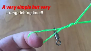 A very simple but very strong fishing knot!!