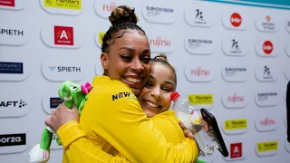 Flavia Saraiva & Lorrane Oliveira (BRA) Sweet & Emotional Interview After Winning Team Silver