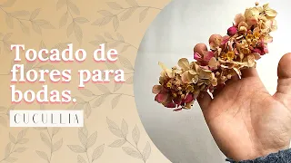 Cómo hacer un TOCADO de flores para BODAS.