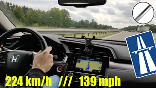 Honda Civic 1.5T CVT Autobahn Top Speed ATTEMPT