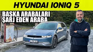 Hyundai Ioniq 5 Test Sürüşü 2022 | Başka Arabaları Şarj Edebilen Araba