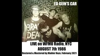 Ed Gein's Car (US) Live on WFMU radio NYC. 7th August 1986 (Restored & Mastered)