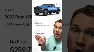 $260k For A USED Truck?!?! #TRX #Ram #shorts #people #crazy #wild #expensive