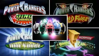 Top 10 Power Rangers Logo Animations | Power Rangers Opening Theme Song | Power Rangers Official