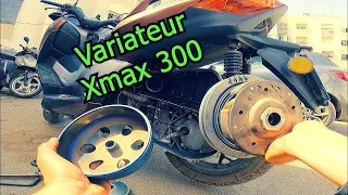 هذا هو لومبرياج ديال Xmax 300 / بدلت كروا وحتى كاليات / Variateur + courroie