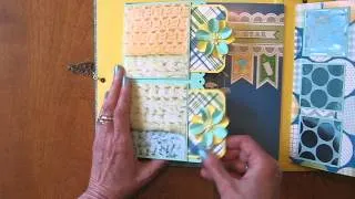 Handmade Scrapbook Mini Album 8x8 Baby Interactive (Tutorial available)