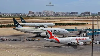 Wide Bodies Traffic from Jinnah Terminal Karachi Airport