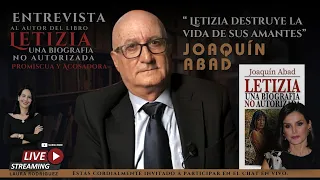 Entrevista a JOAQUÍN Abad,autor de LETIZIA,una biografía no autorizada.Hay fotos con TRAJES ERÓTICOS