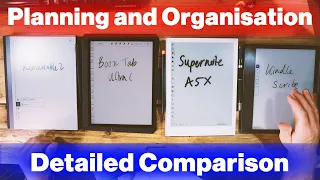 Planning and Organisation on E-Ink Tablets - Detailed Comparison