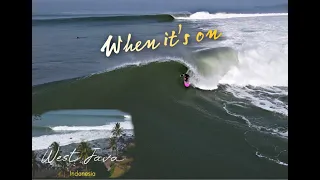 when the swell just arrive || drone view || west Java ,Indonesia 2022